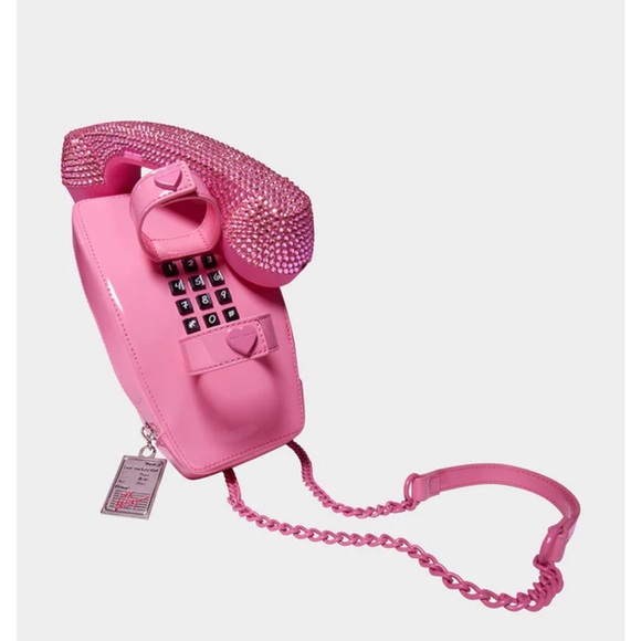 Betsey Johnson Call Me Old School Phone Crossbody - Picture 1 of 13